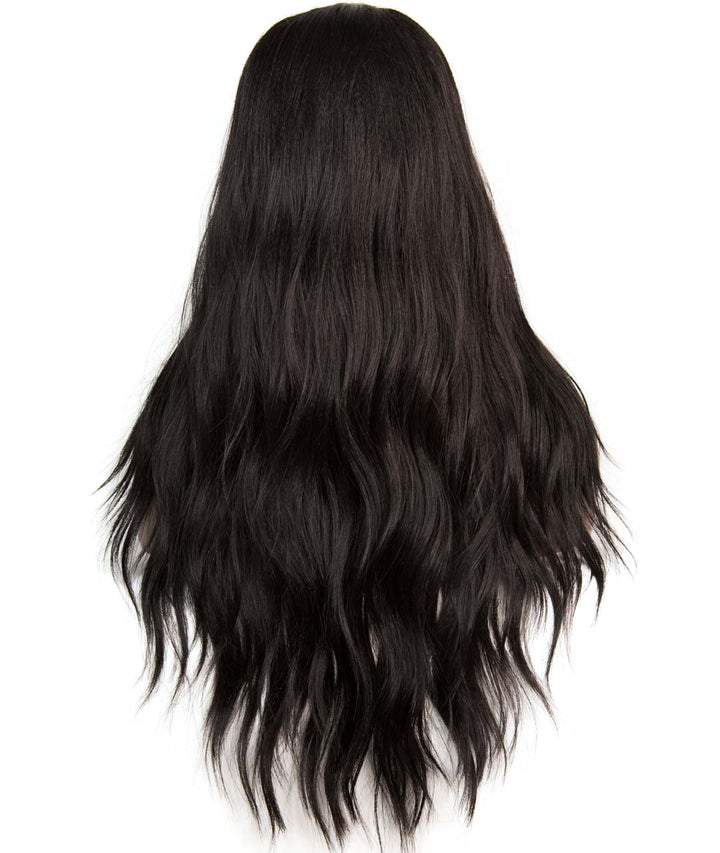 Natural Black Wavy Lace Front Synthetic Wig Bella
