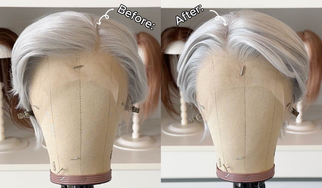 How to change the parting line on my wig