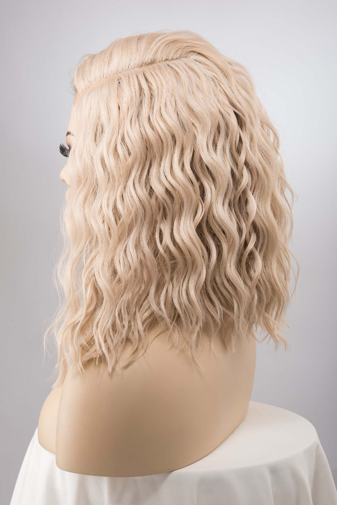 Ash Blonde Wig Loose Wave Lace Front Wig with Pink Silver Undertone Water Wave Wig Adelynn