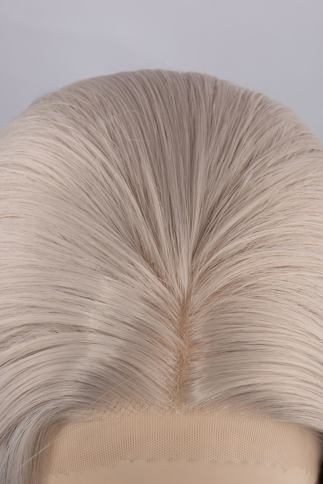 Soft Silver Blonde Straight Lace Front Wig Synthetic Wig Alia