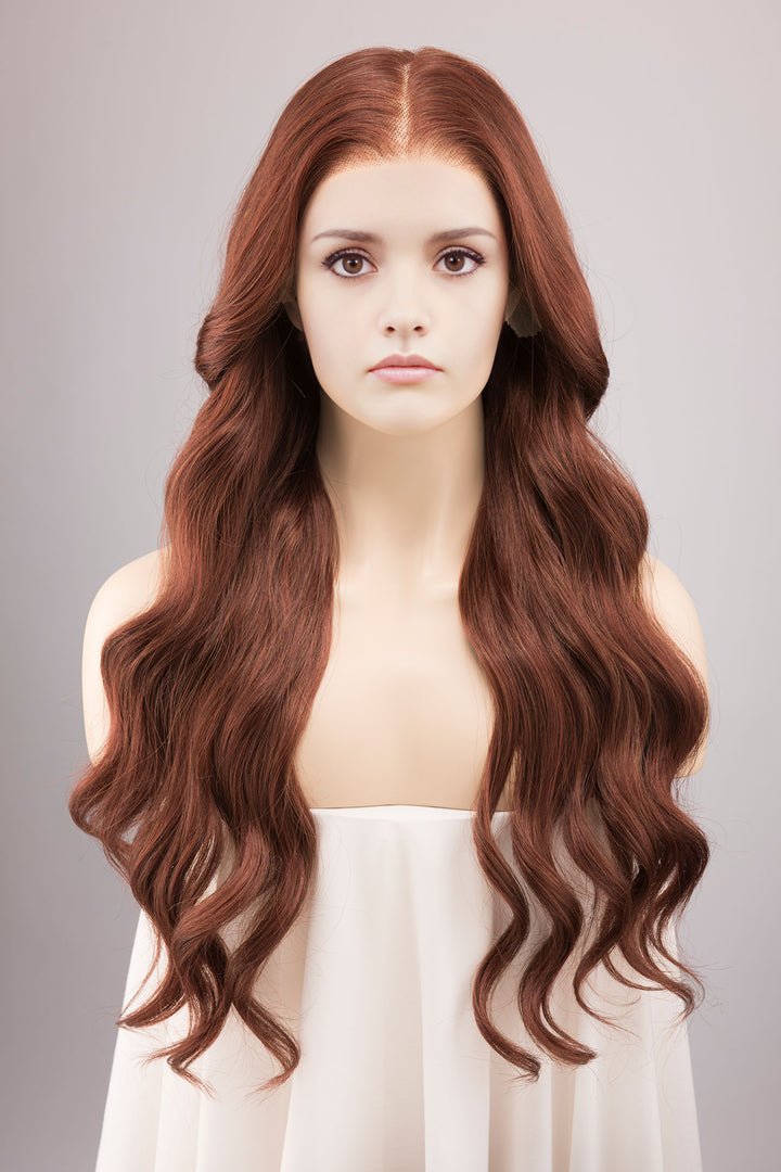 Alicent Hightower Wig  26" Auburn Wavy Lace Front Wig