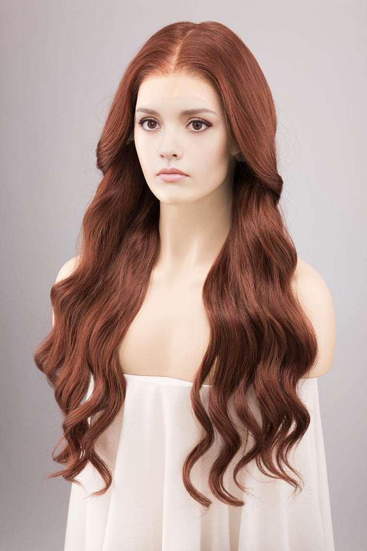 Alicent Hightower Wig  26" Auburn Wavy Lace Front Wig
