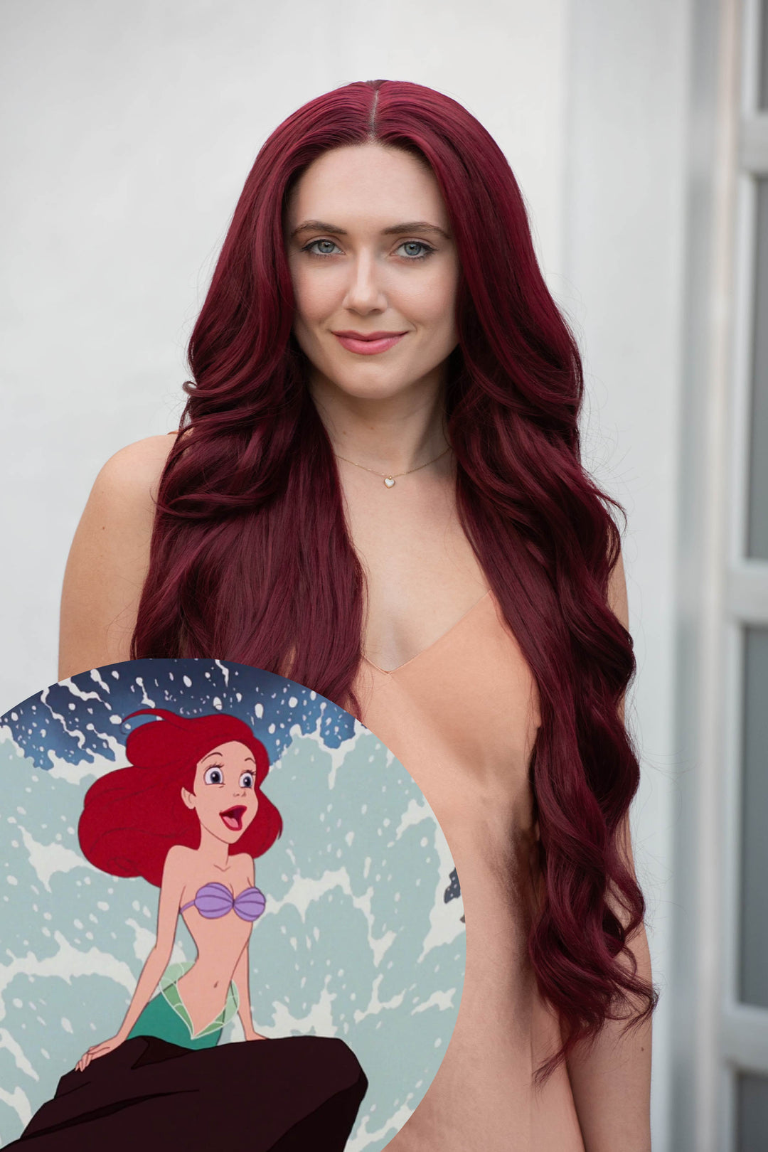 Burgundy Red Wavy Lace Front Synthetic Wig Aries Ariel Look Her Wig Closet Burgundy Red Wavy Lace Front Synthetic Wig Aries Ariel Look Her Wig Closet
