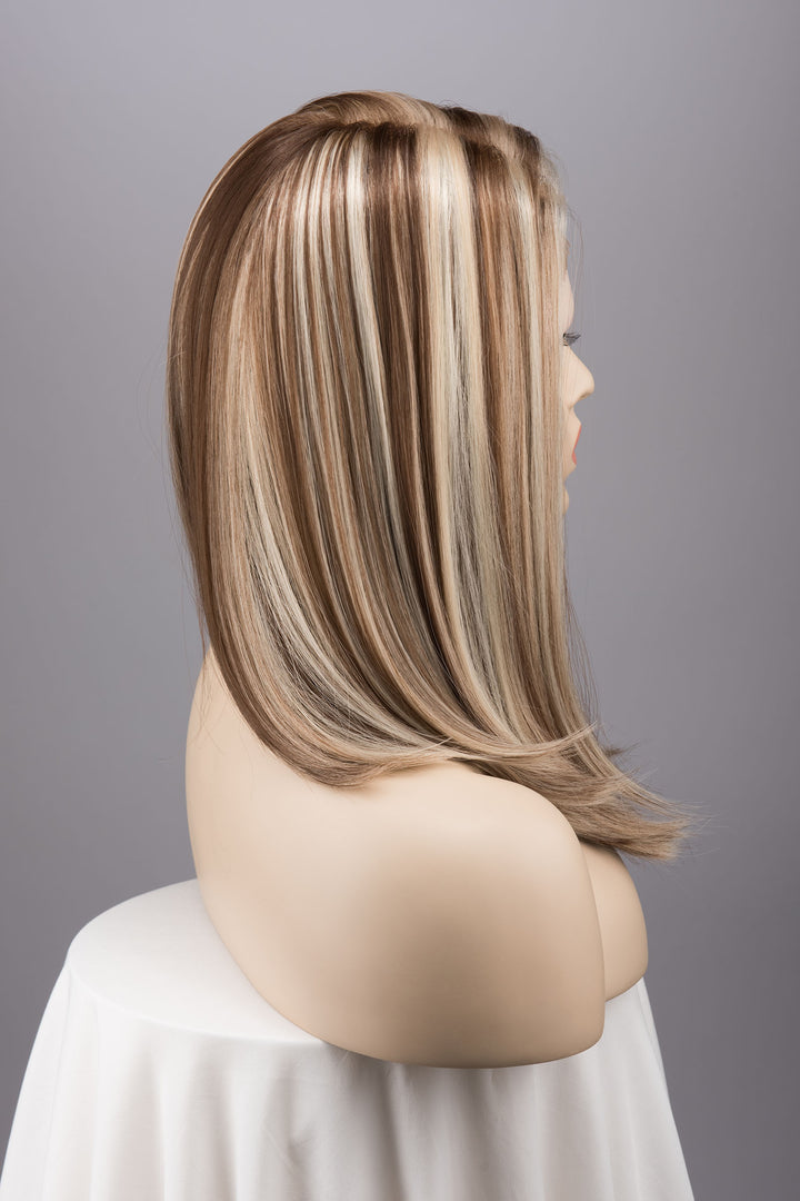 Blonde Balayage Straight Lace Top Synthetic Bob Wig Audrey