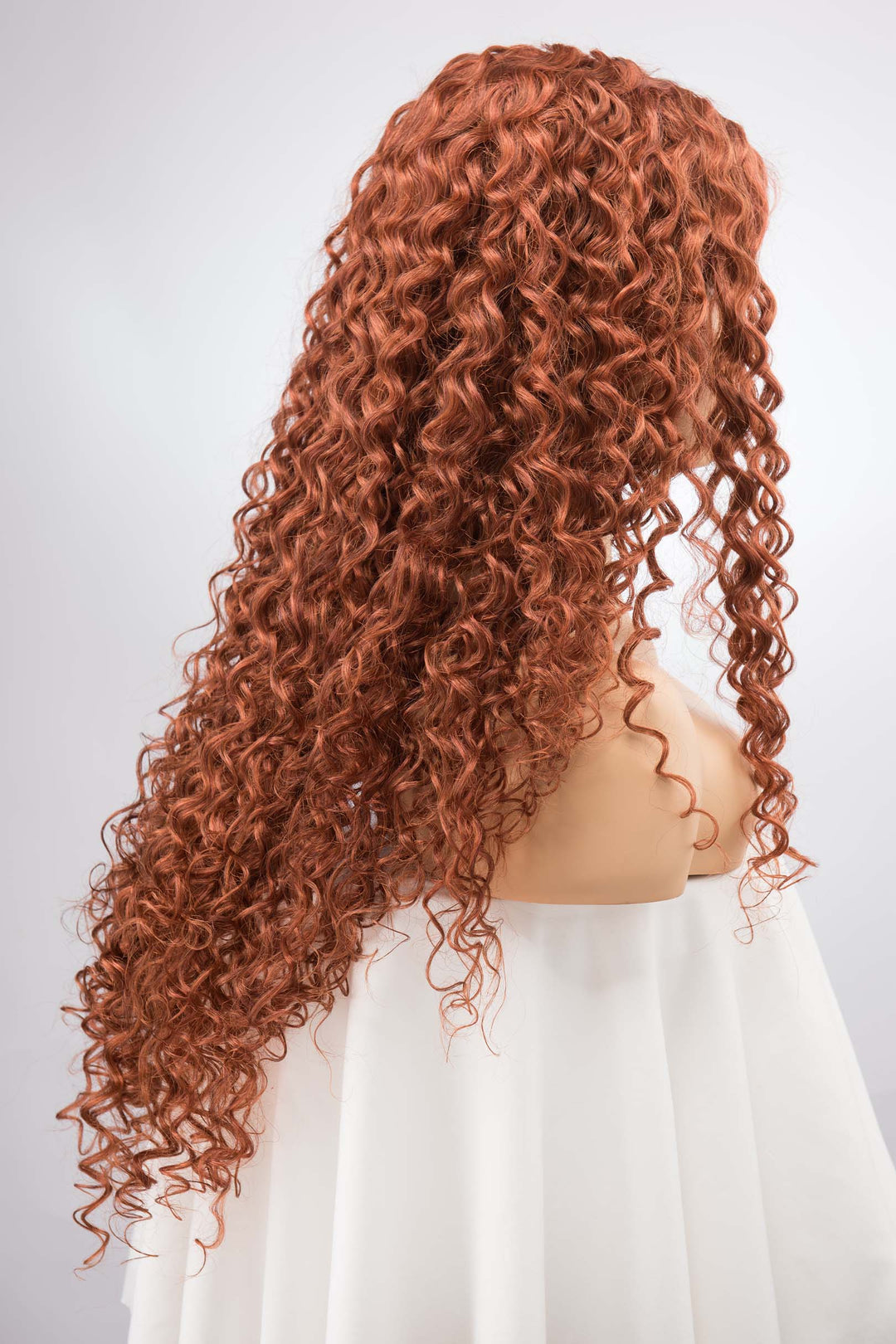 Auburn Ginger Wig Lace Front Curly Wig Orange Copper Wig Merida Cosplay Lace Wig Drag Queen Wig Halloween Costume Wig AUTUMN