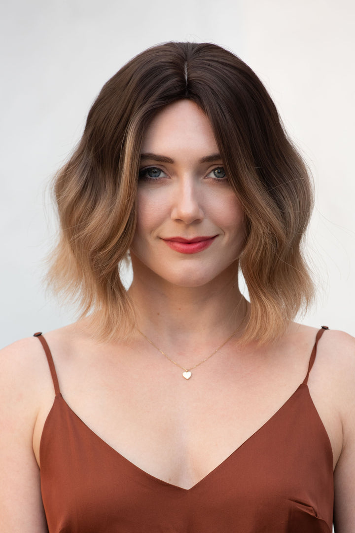 Blonde Ombre Wavy Synthetic Bob Wig Blake