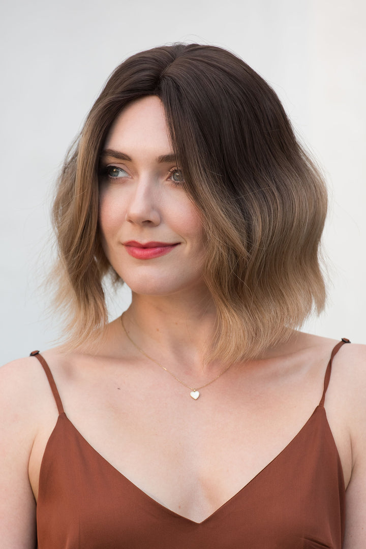 Blonde Ombre Wavy Synthetic Bob Wig Blake