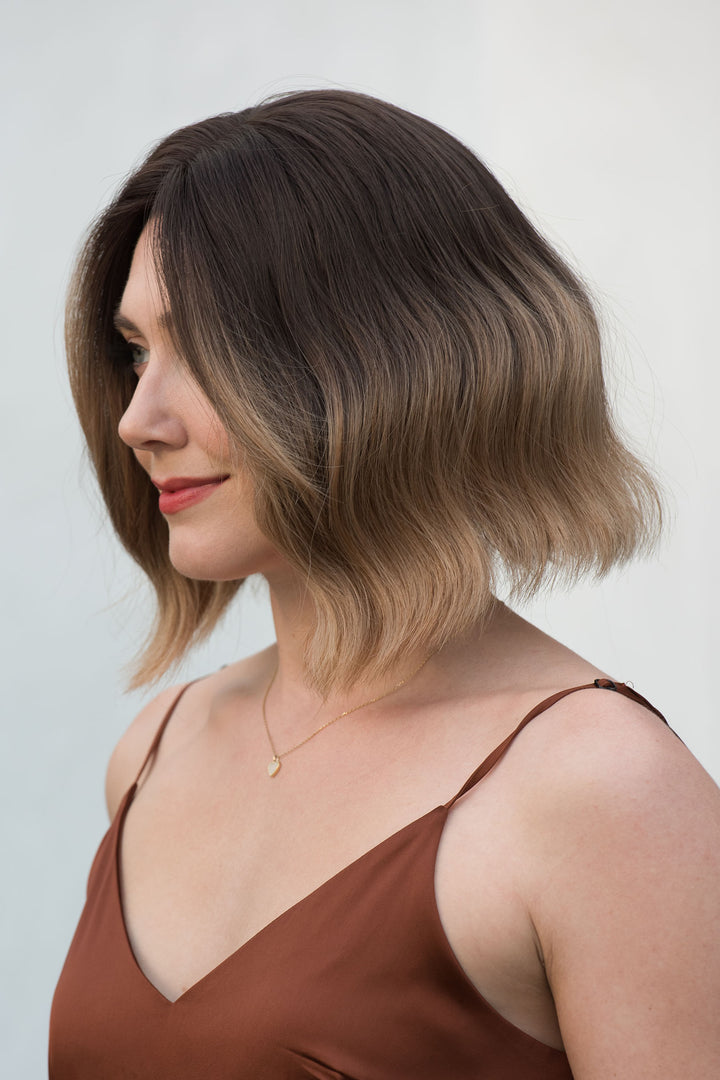 Blonde Ombre Wavy Synthetic Bob Wig Blake