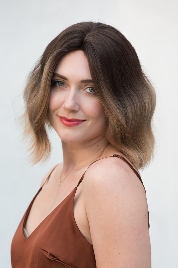 Blonde Ombre Wavy Synthetic Bob Wig Blake