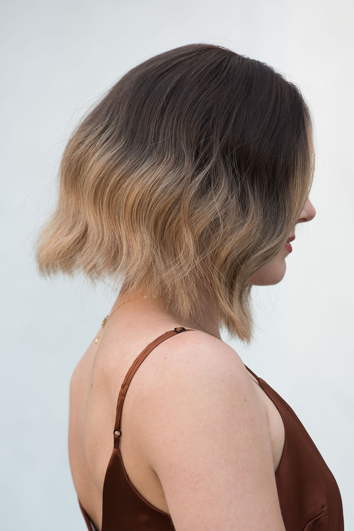 Blonde Ombre Wavy Synthetic Bob Wig Blake