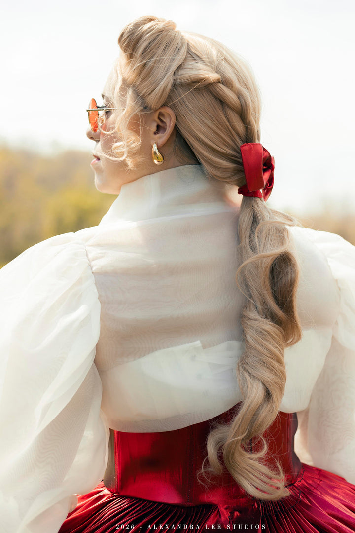Champagne Sandy Blonde Straight Lace Front Synthetic Wig Camelia