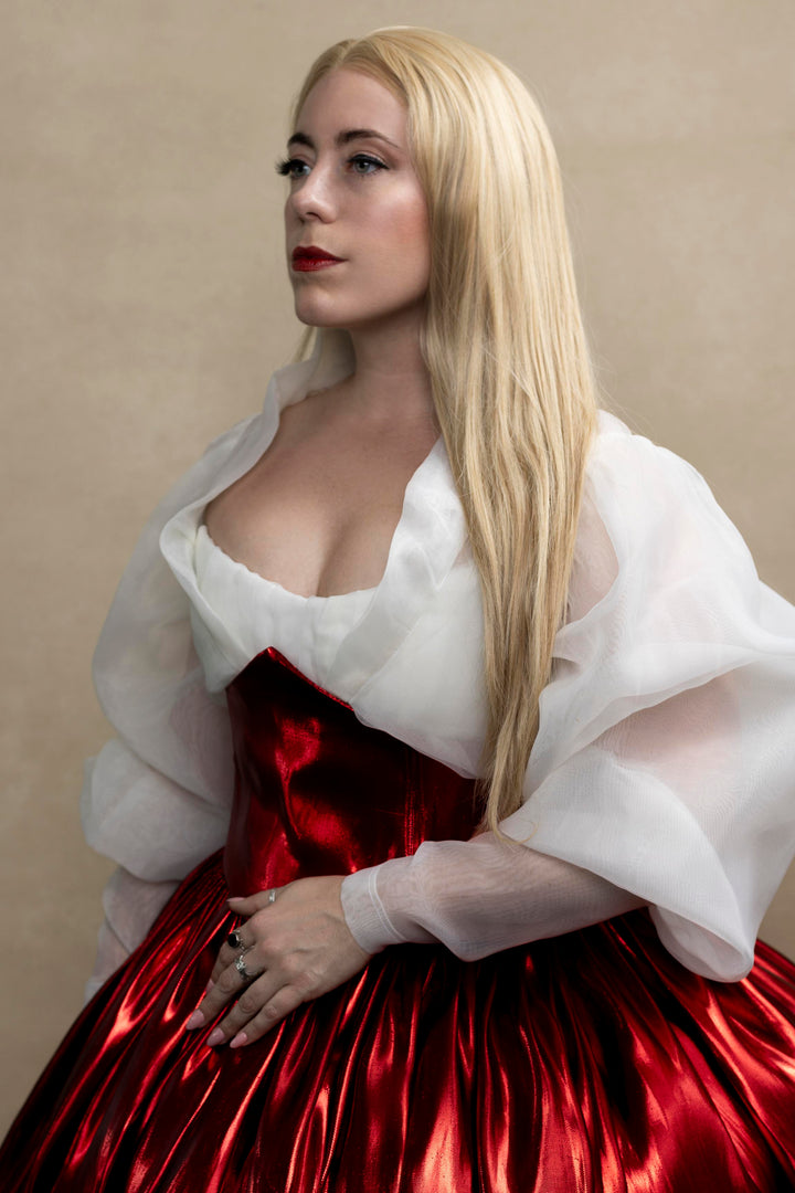 Champagne Sandy Blonde Straight Lace Front Synthetic Wig Camelia