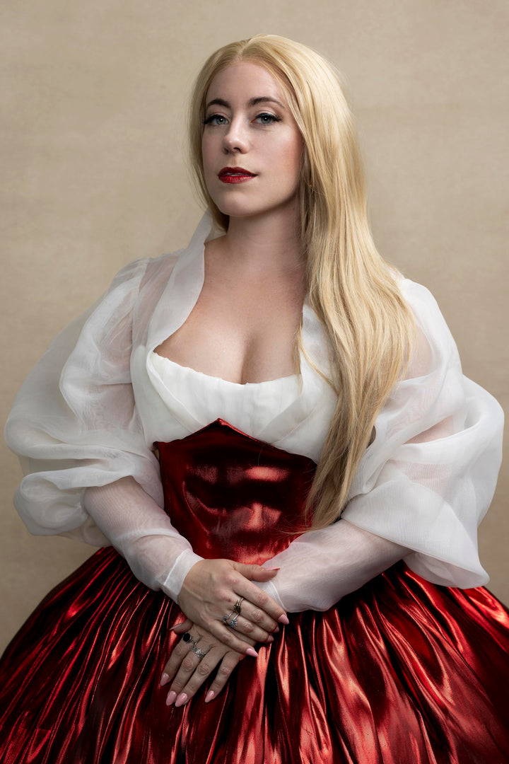 Champagne Sandy Blonde Straight Lace Front Synthetic Wig Camelia