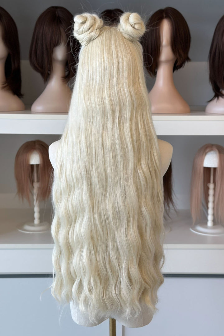 Icy Blonde Large Lace 13x6 Long Wavy Wig Daenerys