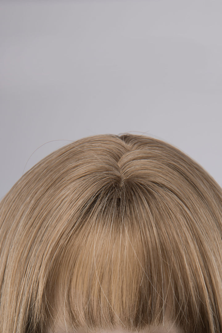 Ash Medium Brown Wig with Curtain Bangs Elena