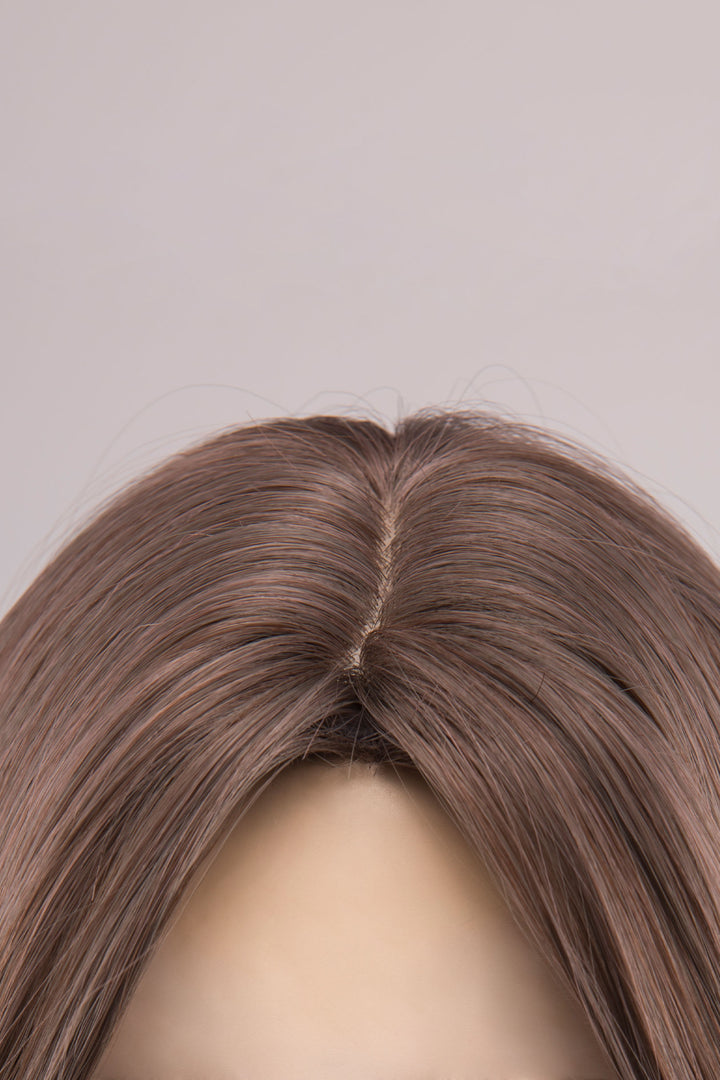 Ash Brown Striaght Wig with Purple Undertone Eliana