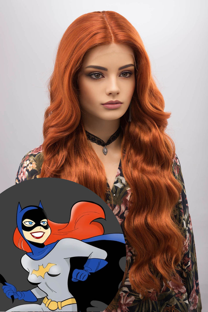 Ginger Wavy Lace Front Synthetic Wig Erin