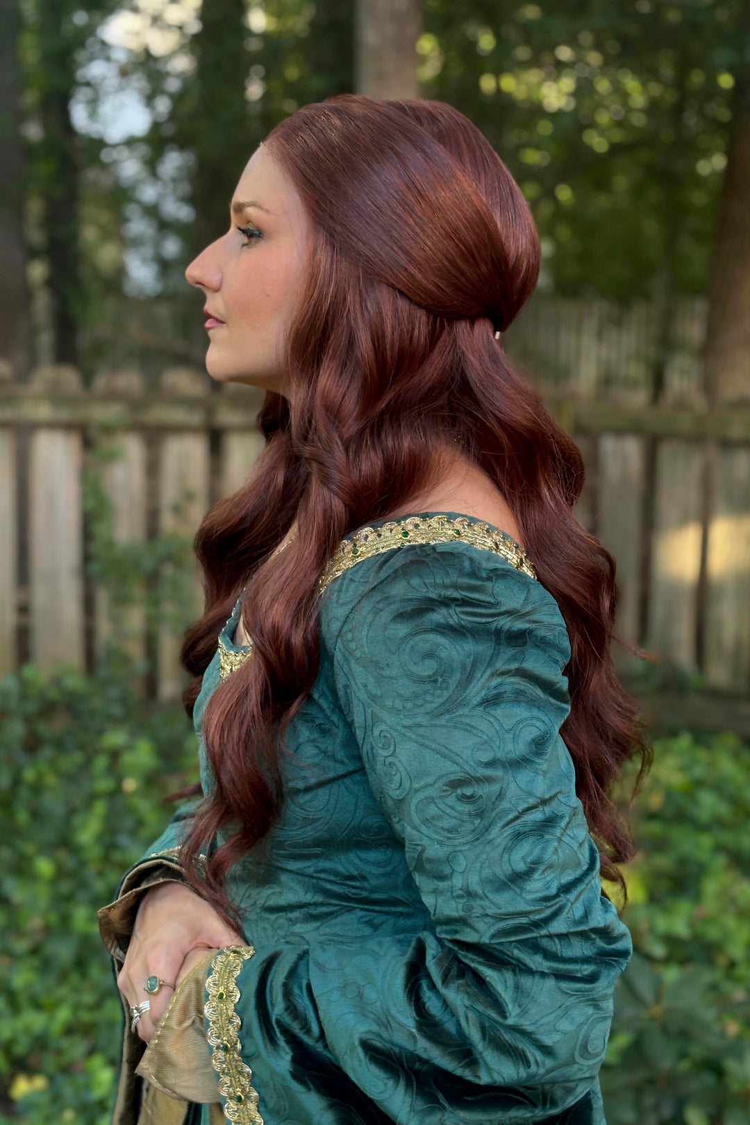 Alicent Hightower Wig  26" Auburn Wavy Lace Front Wig