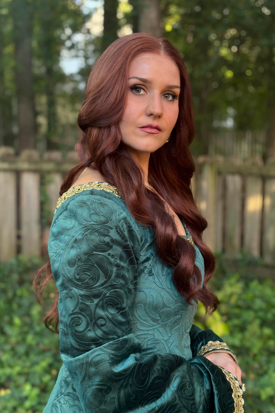 Alicent Hightower Wig  26" Auburn Wavy Lace Front Wig