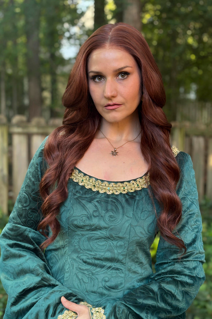 Alicent Hightower Wig  26" Auburn Wavy Lace Front Wig