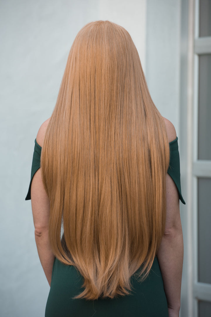 Strawberry Blonde Straight Lace Front Synthetic Wig Ivana