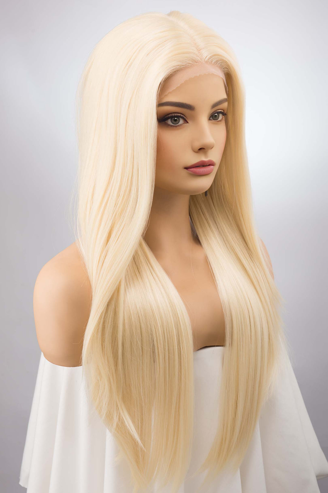 Platinum Blonde Wig Lace Front Wig Barbie Blonde Cosplay Wig Halloween Costume Wig Drag Queen Wig Ivy