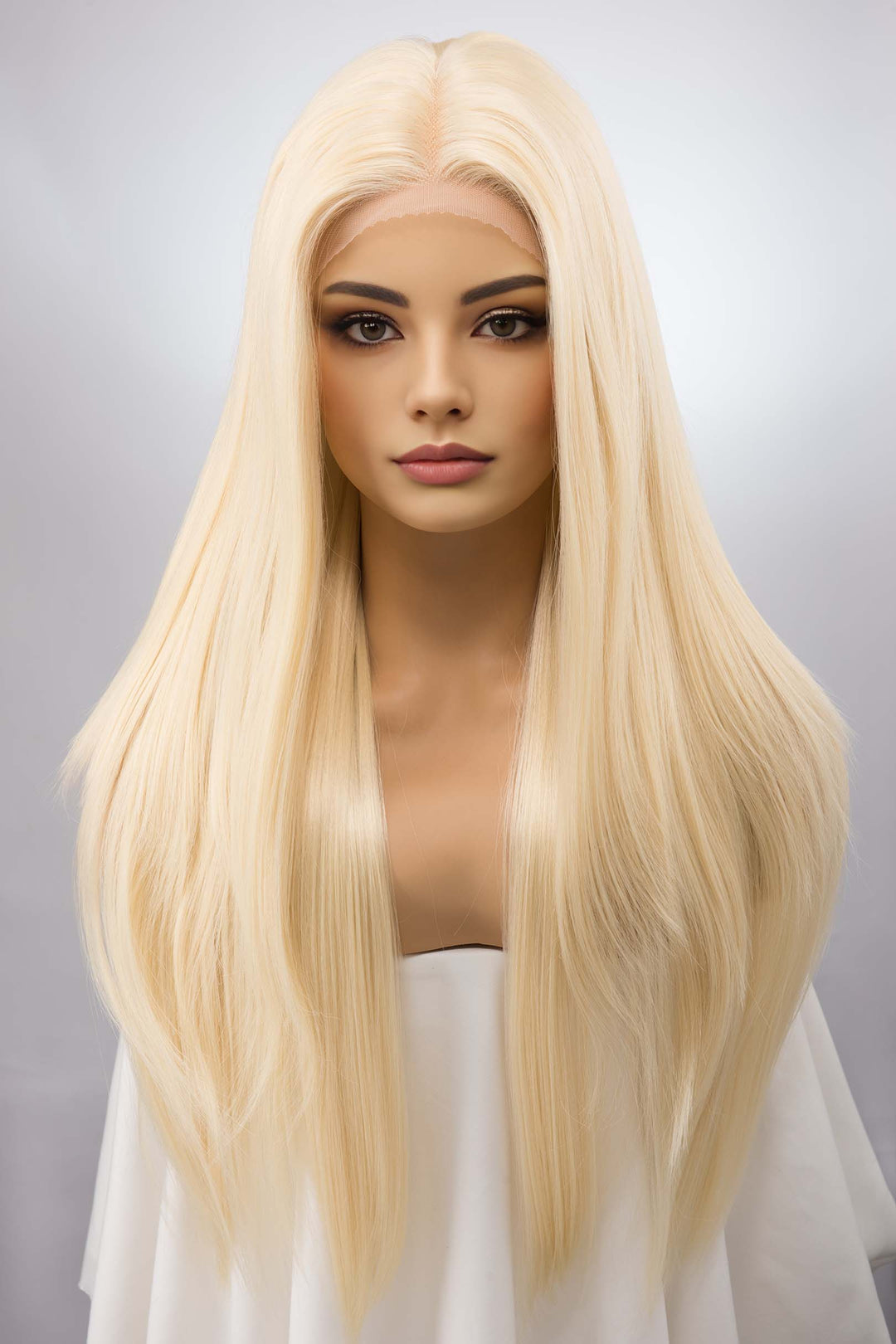 Platinum Blonde Wig Lace Front Wig Barbie Blonde Cosplay Wig Halloween Costume Wig Drag Queen Wig Ivy