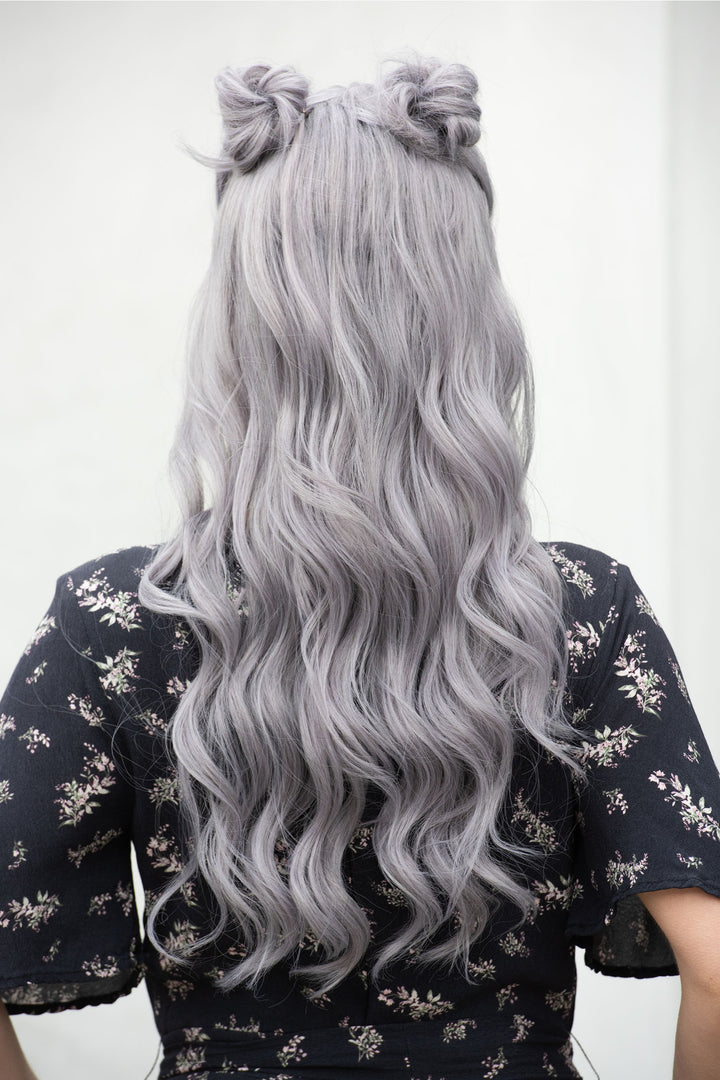 Kardashian Silver Lace Front Wavy Wig