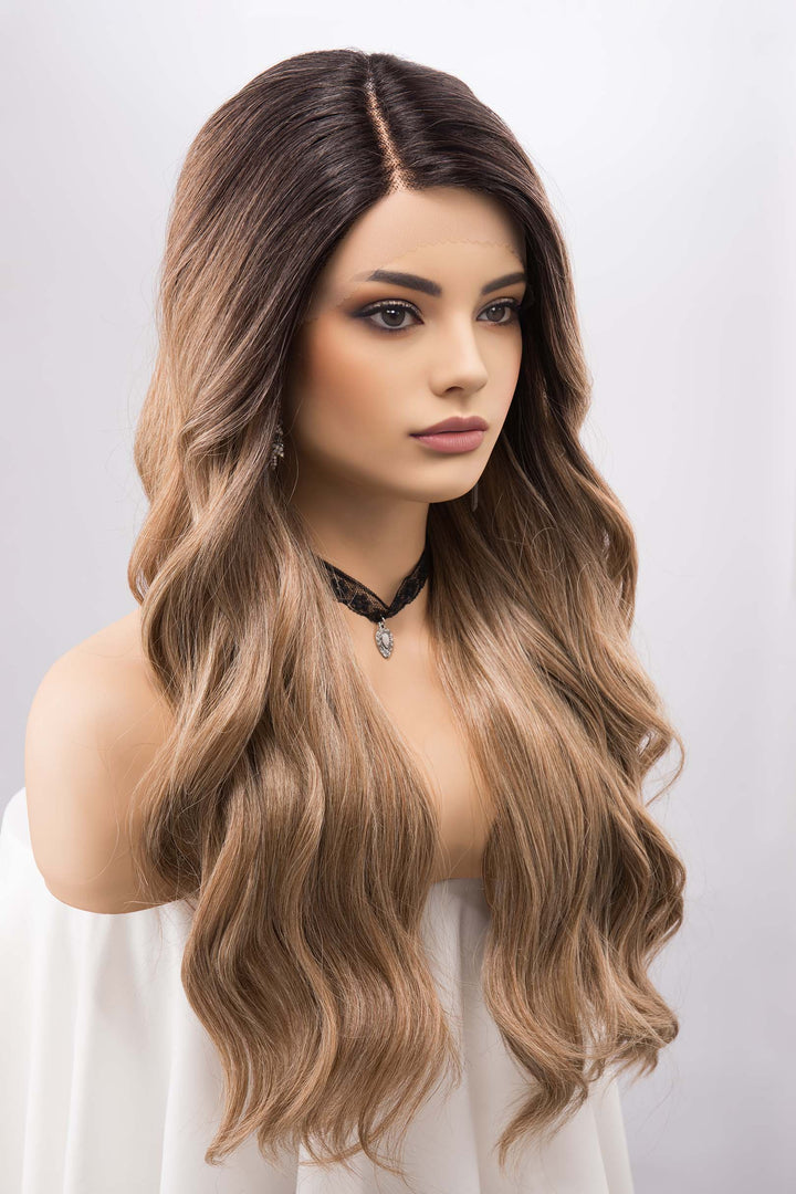 Ash Balayage Blonde Wig Golden Ash Blonde Lace Front Wig Ombre Blonde Wig Cosplay Wig Party Hair Her Wig Closet Kendall