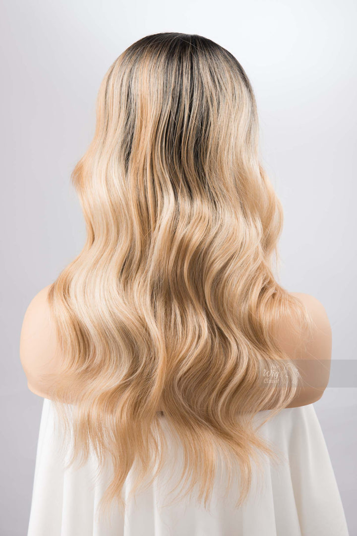 Ombre Platinum Blonde Wig Golden Creamy Lace Front Wig for Hair Loss Wig for Chemo Cosplay Wig Party Hair Her Wig Closet Keira