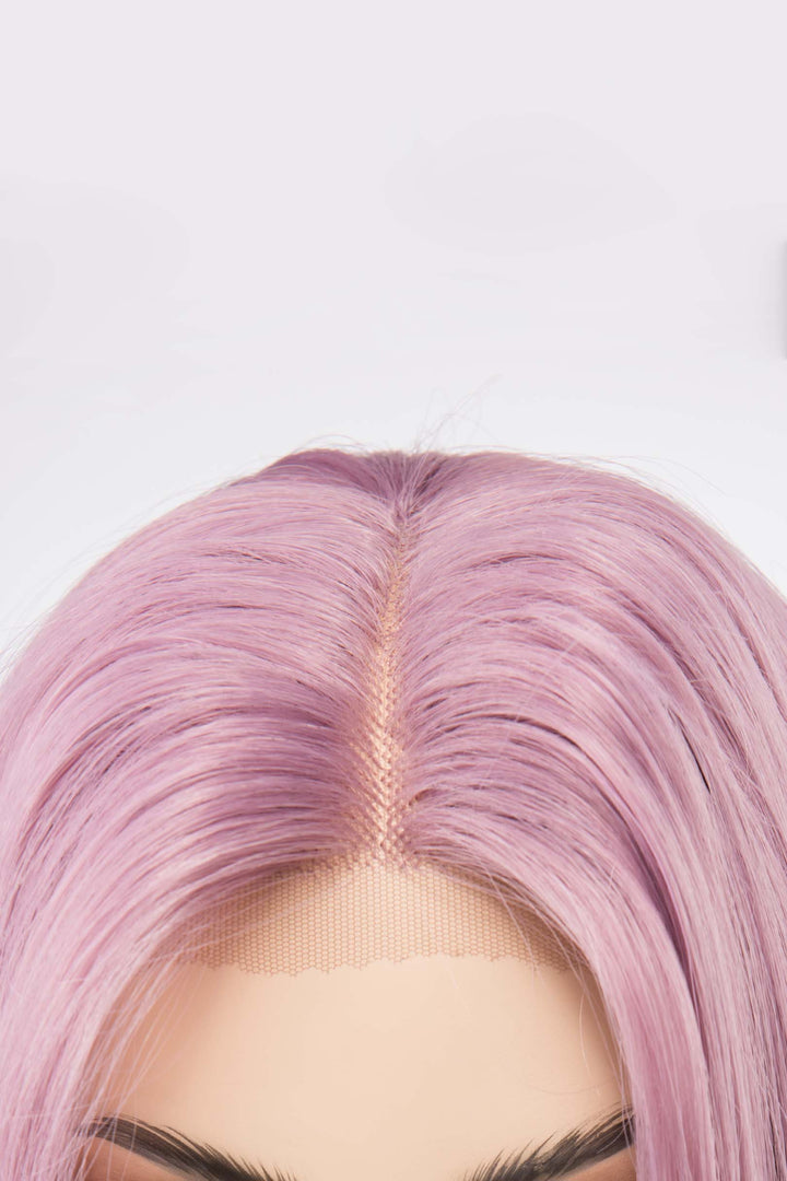 Lavender Straight Lace Front Synthetic Wig Kylin