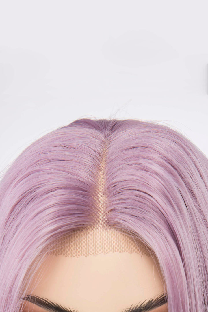 Lavender Straight Lace Front Synthetic Wig Kylin