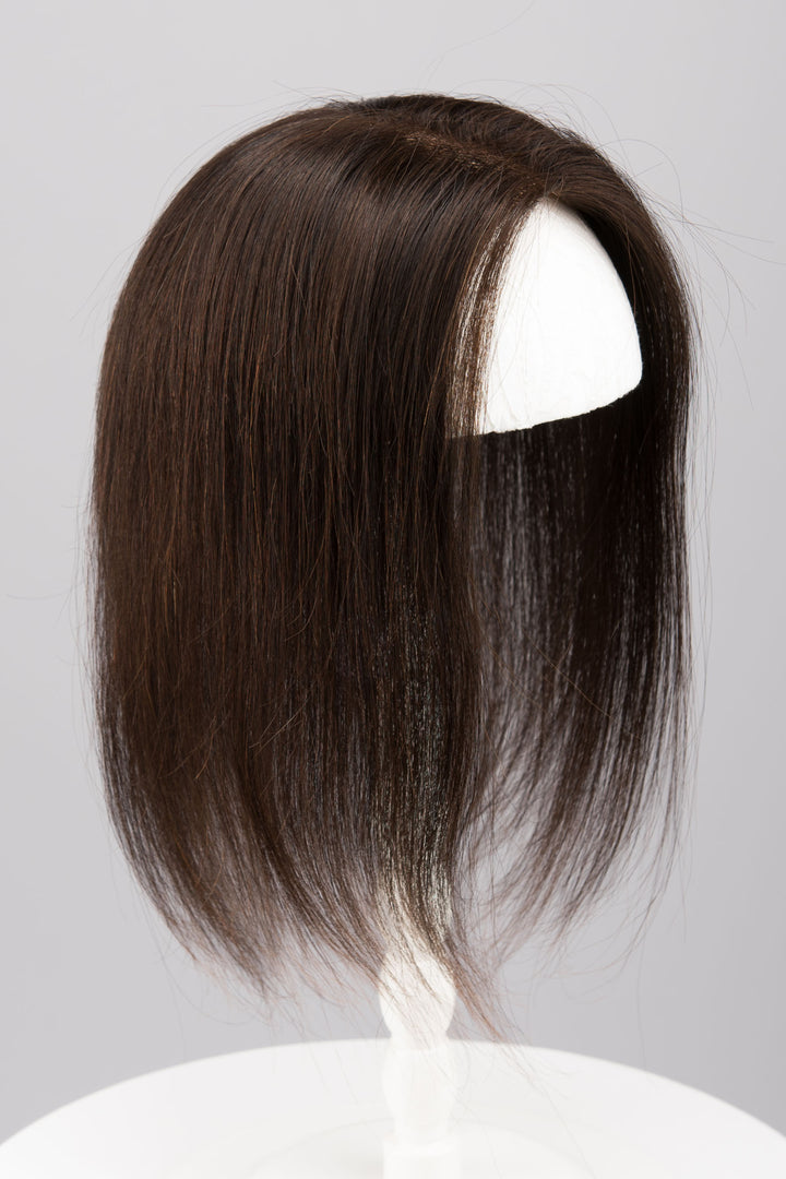 Ash Blonde Balayage Mono Top European Human Hair Topper 10 Inches