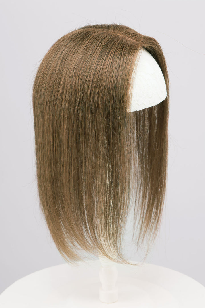 Ash Blonde Balayage Mono Top European Human Hair Topper 10 Inches