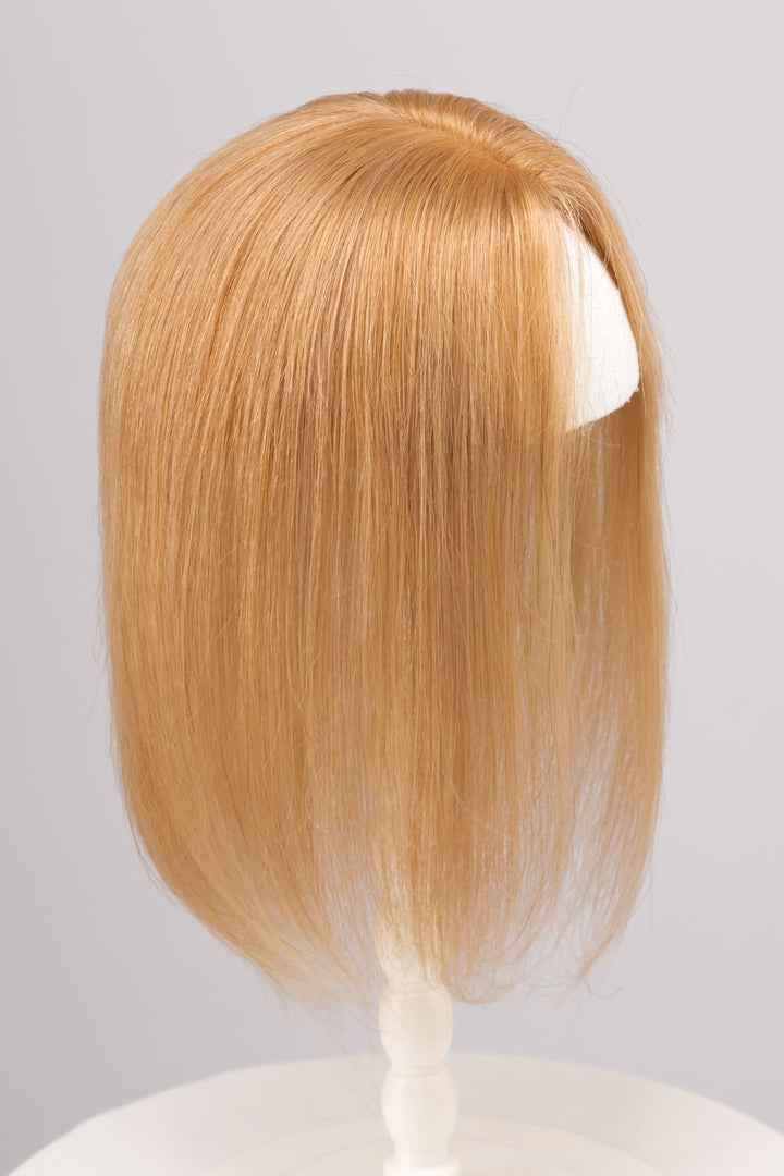 Ash Blonde Balayage Mono Top European Human Hair Topper 10 Inches