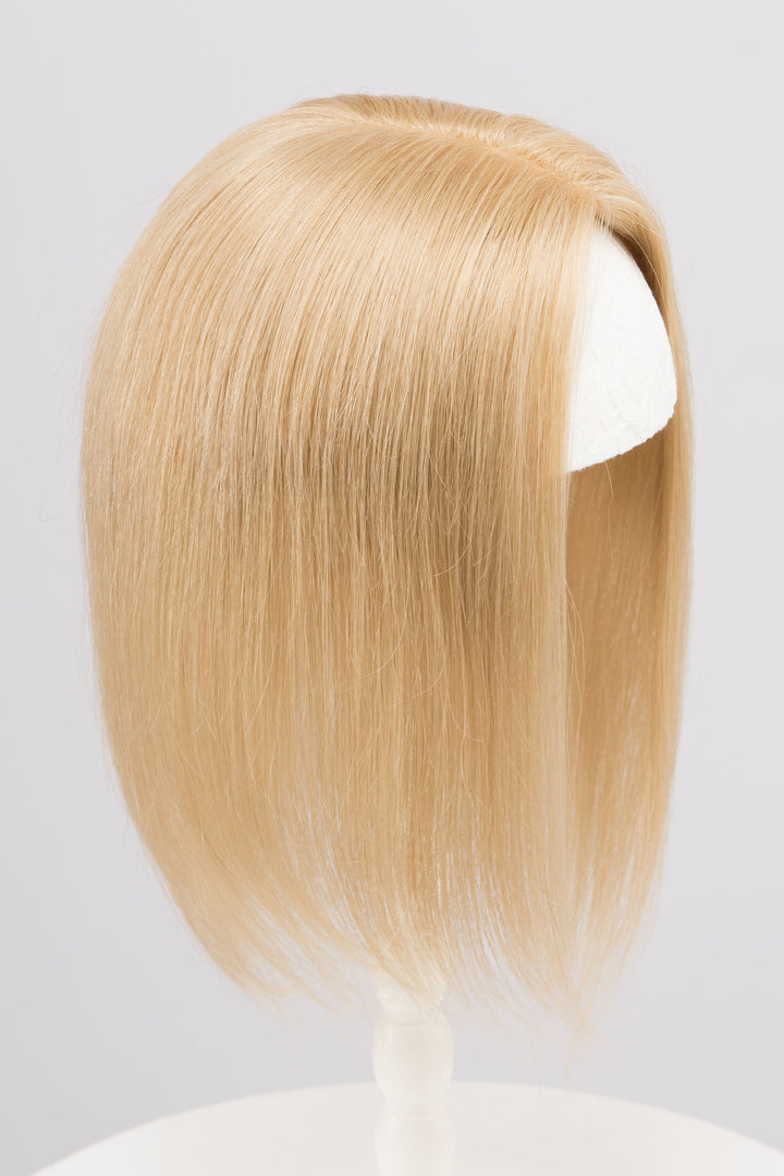 Ash Blonde Balayage Mono Top European Human Hair Topper 10 Inches
