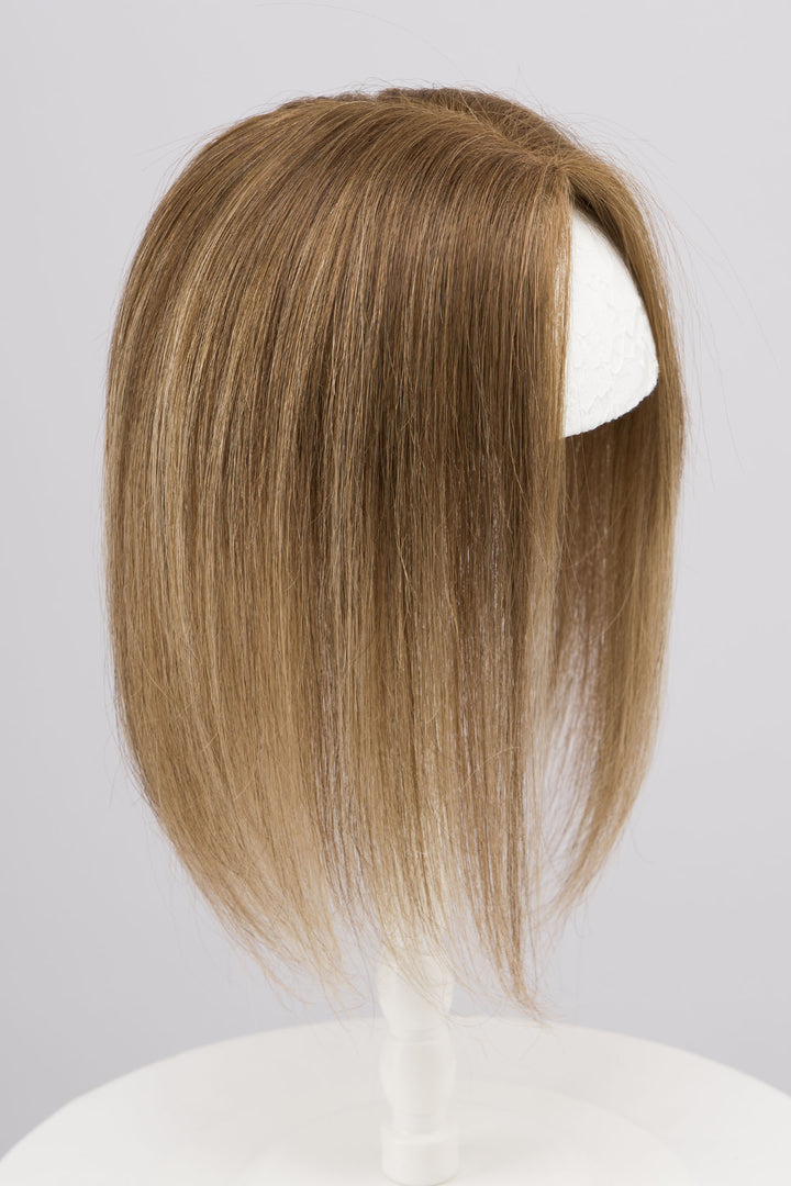 Ash Blonde Balayage Mono Top European Human Hair Topper 10 Inches