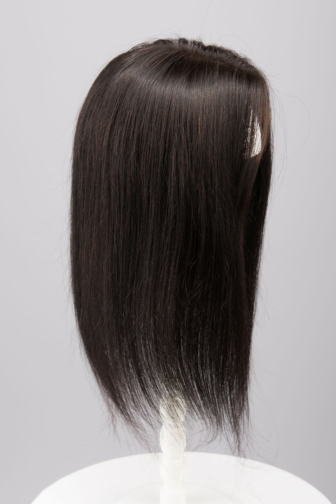 Ash Blonde Balayage Mono Top European Human Hair Topper 14 Inches