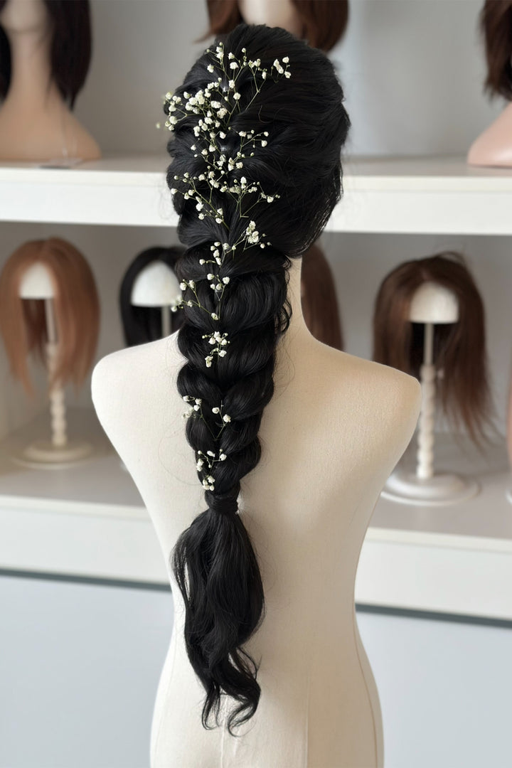 Black Wavy 13" x 6" Lace Top Synthetic Hair Wig Mabel