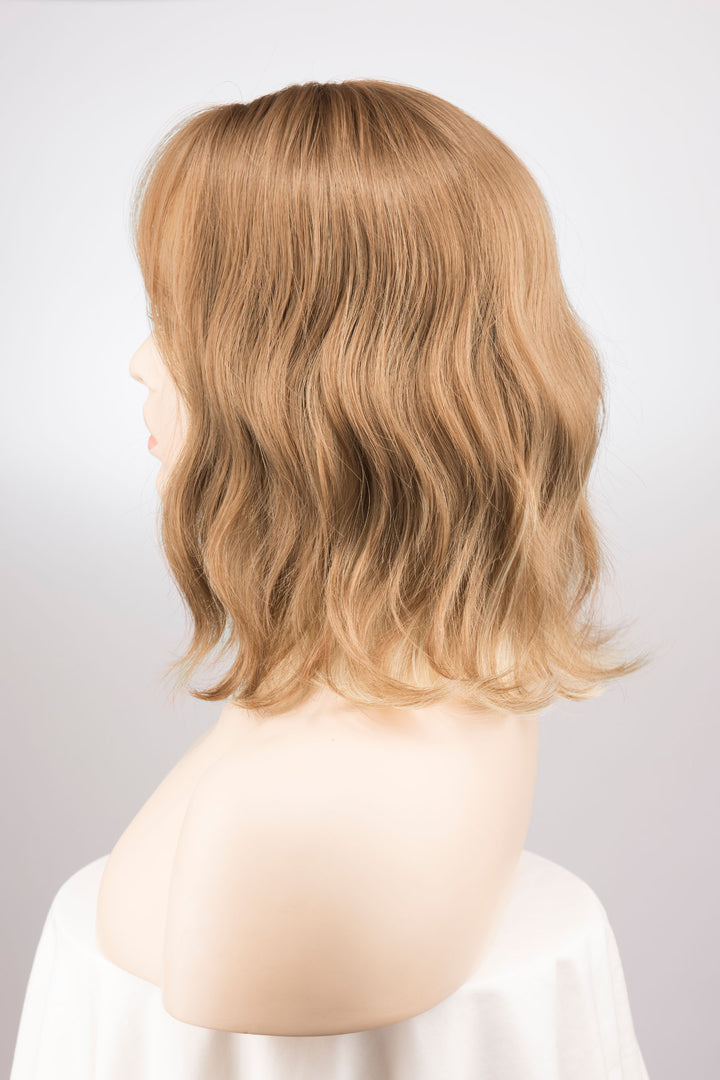 Honey Blonde Wavy Bob Wig with Bangs Mackenzie
