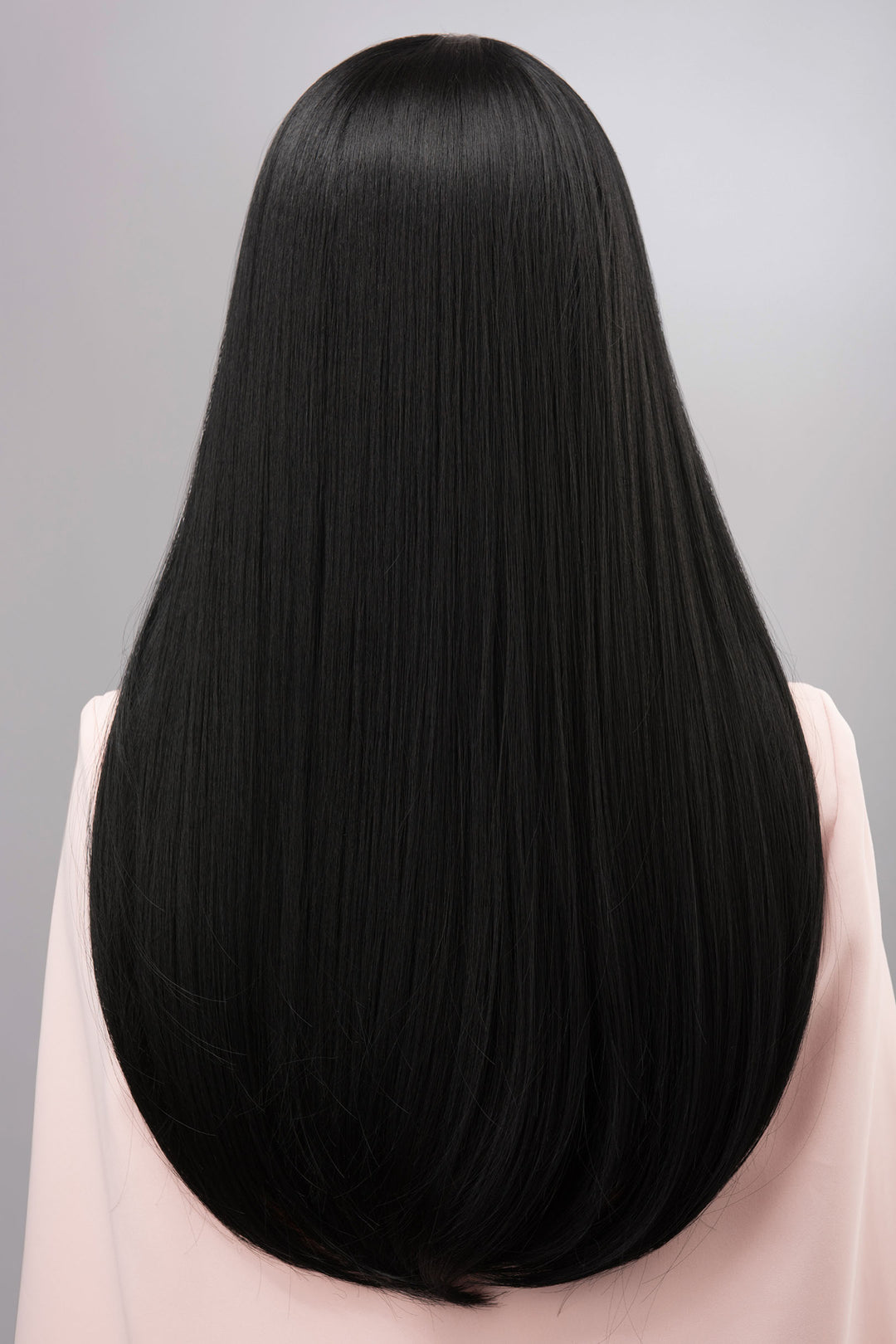 Wednesdays Cosplay Wig Black Wig with Bangs Silky Long Straight Gothic Wig Maeve