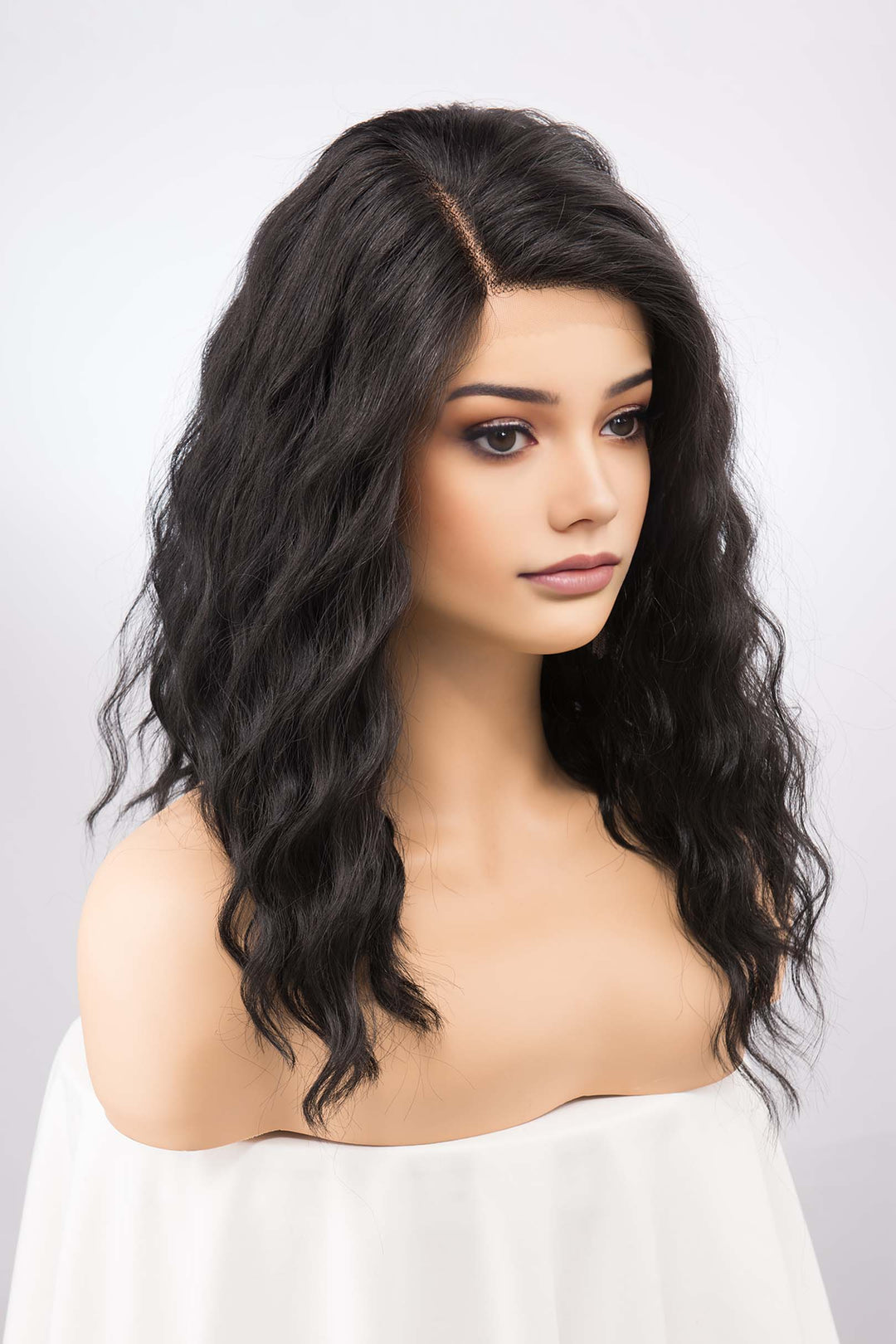 Natural Black Wavy Wig Jet Black Lace Front Wig Beach Wavy Wig Daily Use Natural Wig Drag Queen Wig Halloween Costume Wig Micah