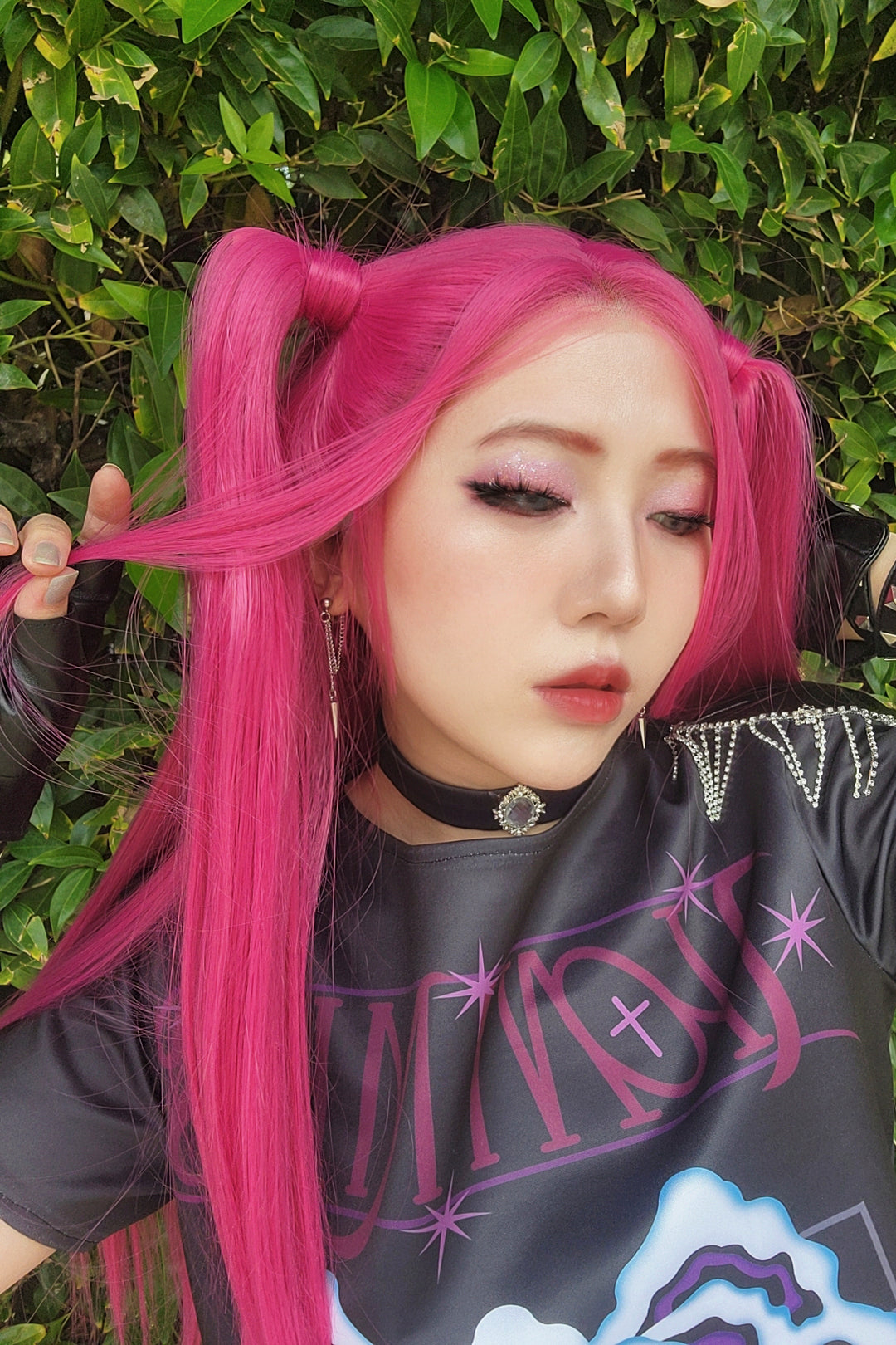 Hot Pink Straight Lace Front Wig Mira