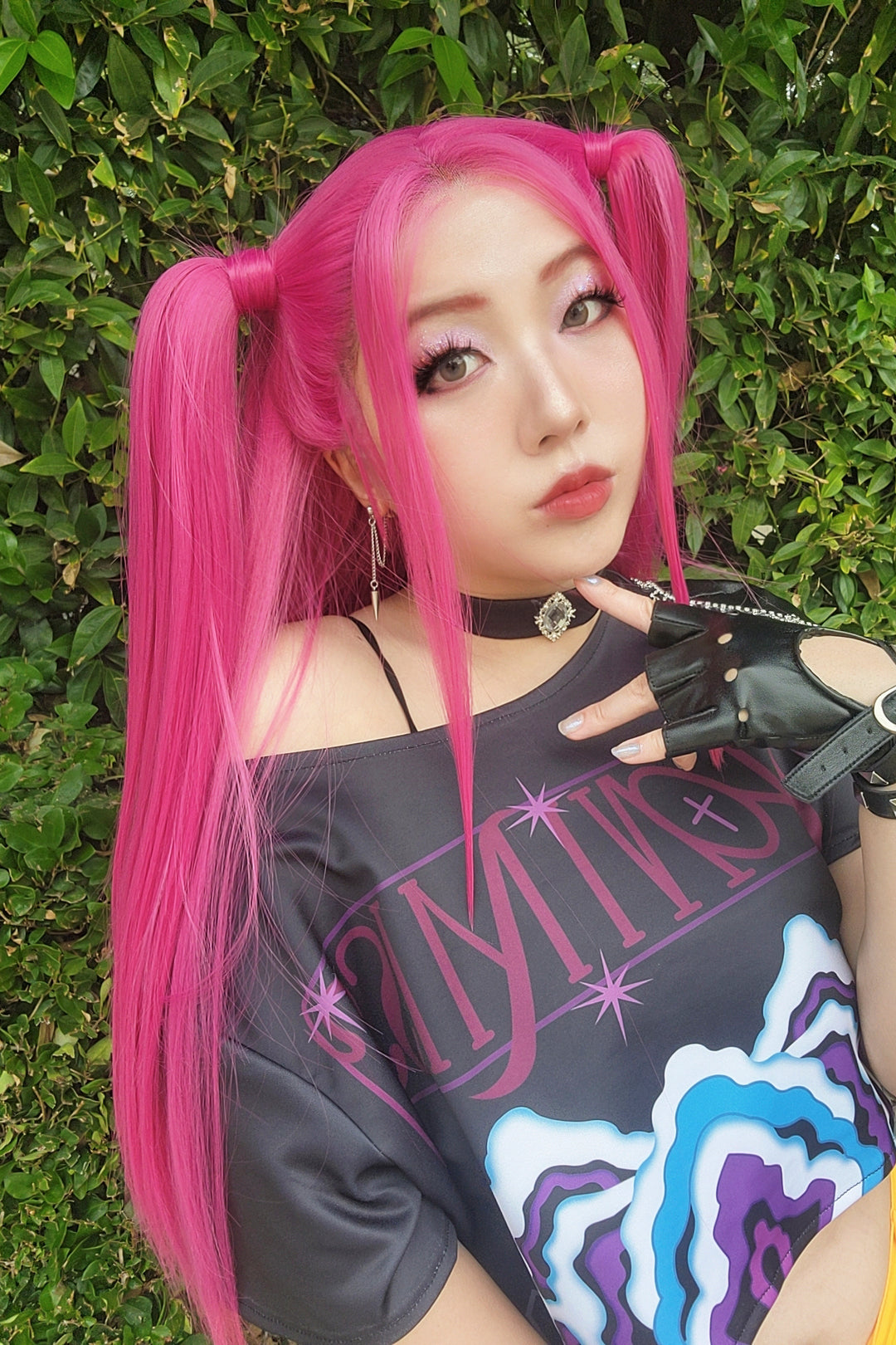 Hot Pink Straight Lace Front Wig Mira
