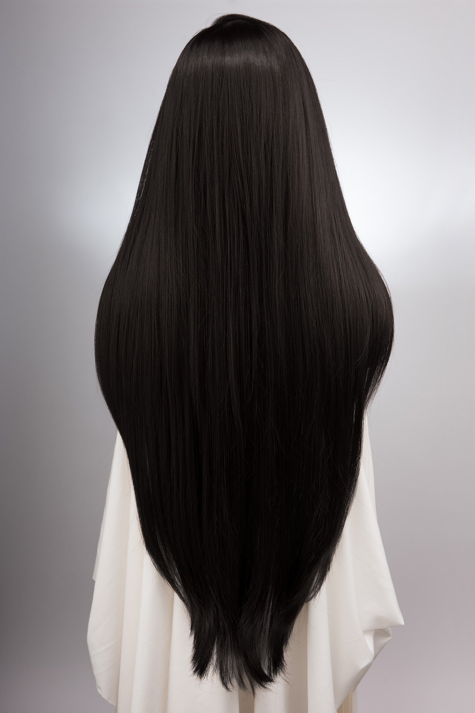 Natural Black Straight Lace Front Synthetic Wig Myla – Her Wig Closet