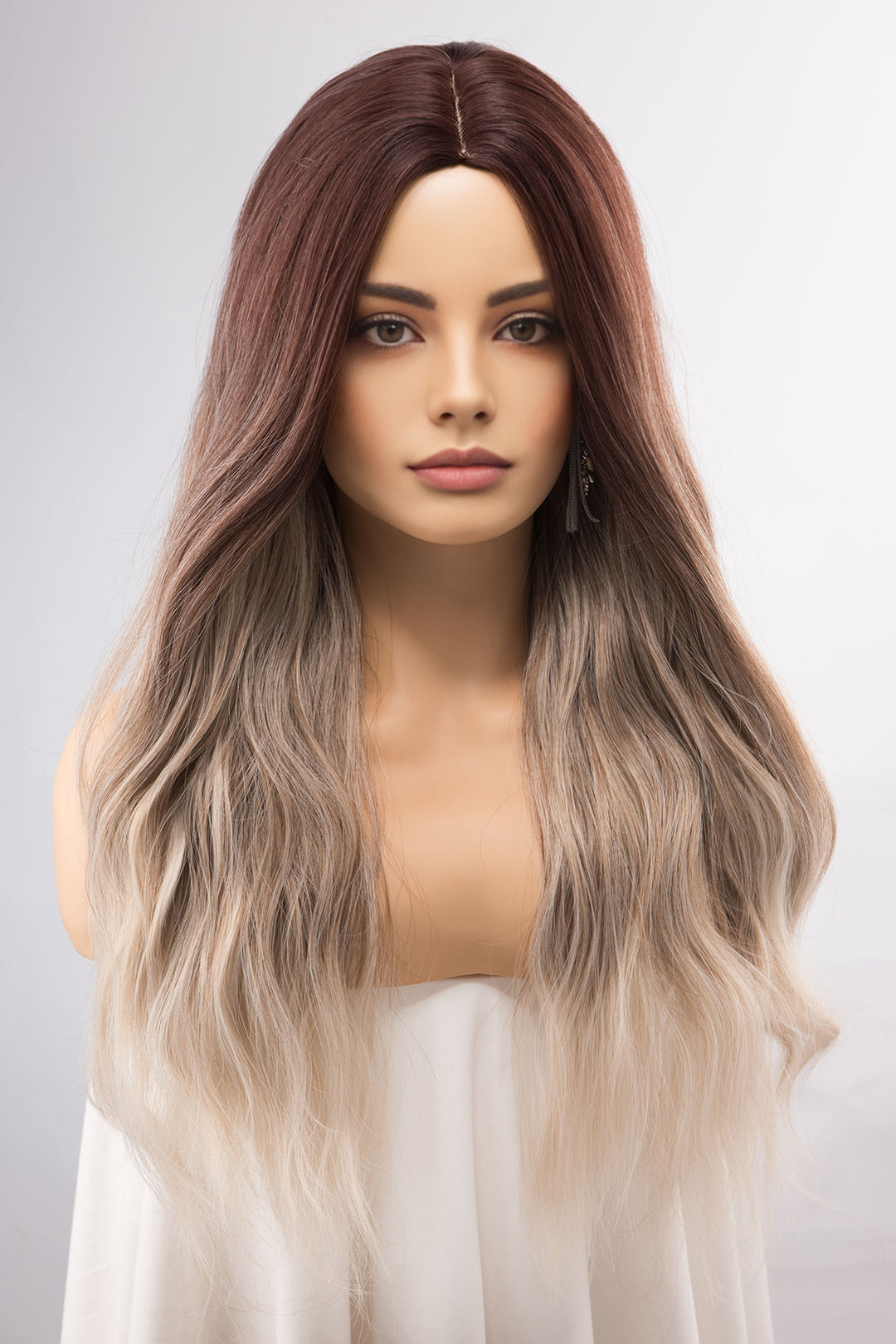 Nova | 24" Dark root with ash blonde ombre wig