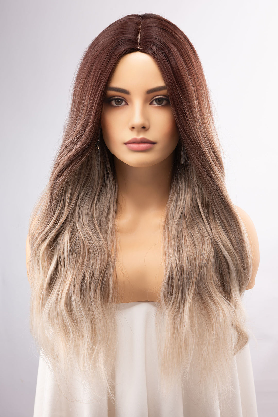 Nova | 24" Dark root with ash blonde ombre wig