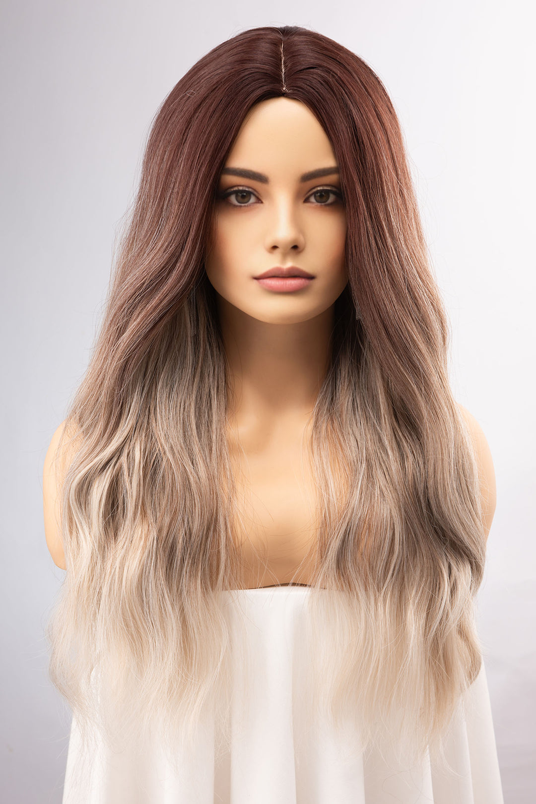 Nova | 24" Dark root with ash blonde ombre wig