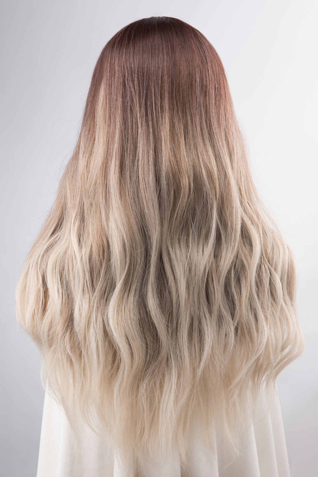 Nova | 24" Dark root with ash blonde ombre wig