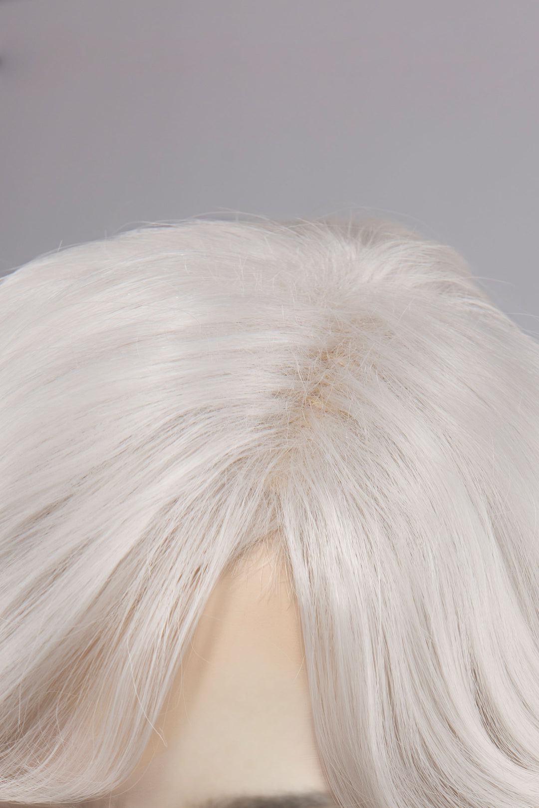 Ash Grey Side Part Wavy Curly Short Bob Wig with Bangs Octavia